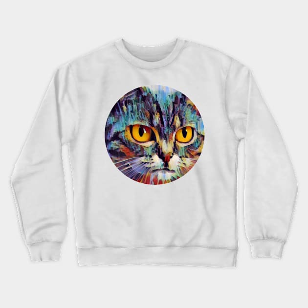 Family-Friendly floppy cat Crewneck Sweatshirt by GoranDesign